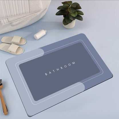 Alfombra de Baño Antideslizante Premium – Diseño Ovalado Moderno y Súper Absorbente