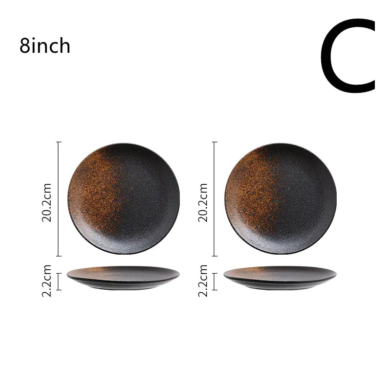 Japanese ceramic plates