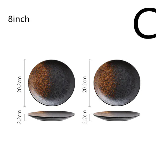 Japanese ceramic plates