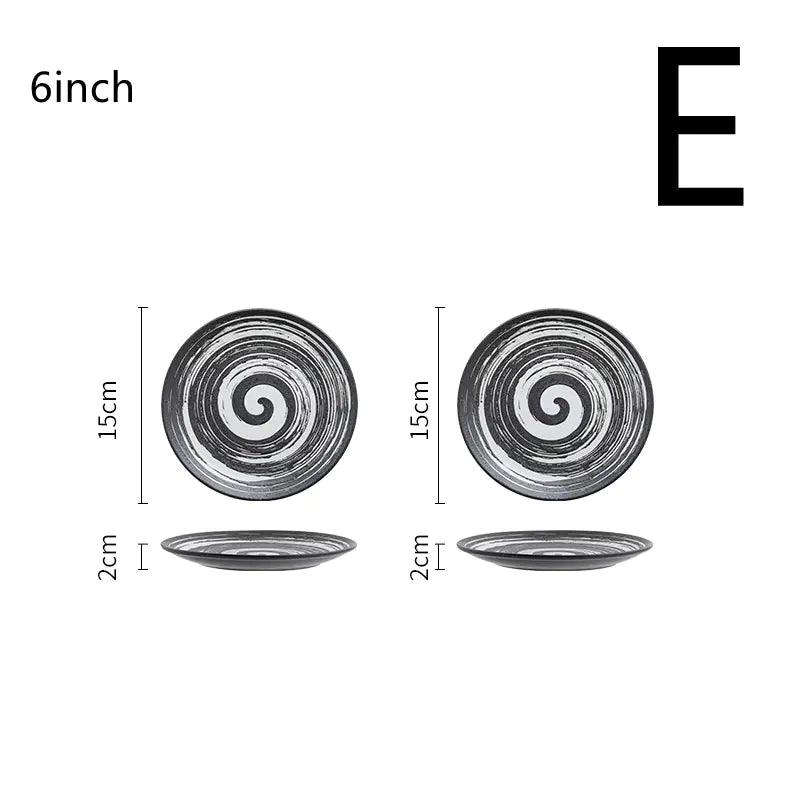 Japanese ceramic plates