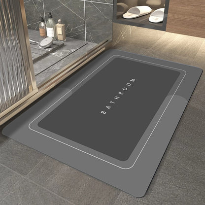 Alfombra de Baño Antideslizante Premium – Diseño Ovalado Moderno y Súper Absorbente