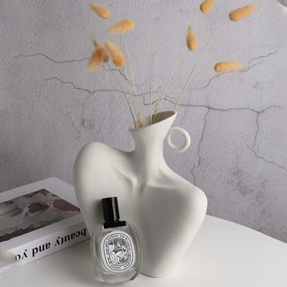 Jarrón Escultórico de Cerámica - Zenvora