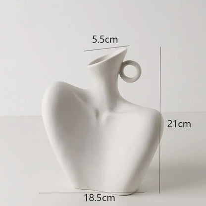 Jarrón Escultórico de Cerámica - Zenvora