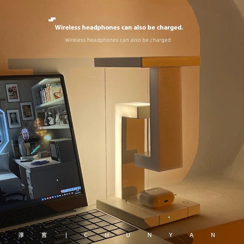 Lámpara LED Inteligente con Cargador Inalámbrico 3 en 1 - Zenvora