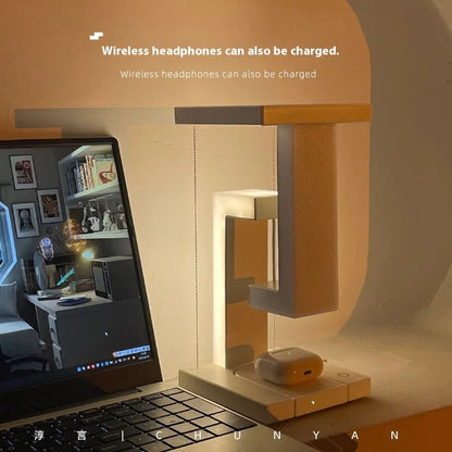Lámpara LED Inteligente con Cargador Inalámbrico 3 en 1 - Zenvora