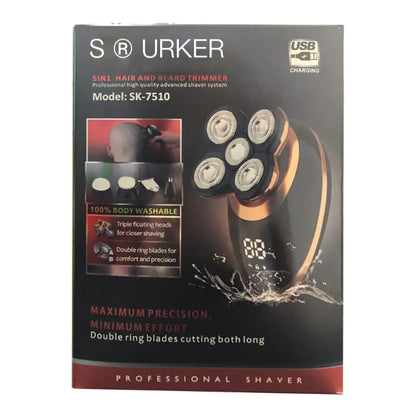 Afeitadora Eléctrica 5D Smart LED