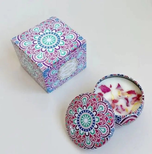 Vela Aromática Premium con Flores Naturales – Relajación y Estilo para tu Hogar - Zenvora